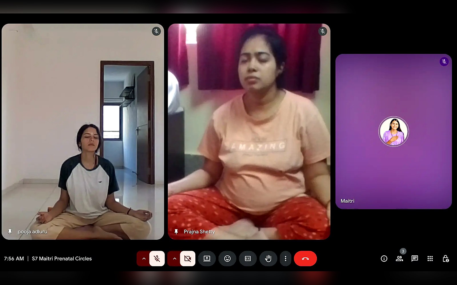 Prenatal circle practice