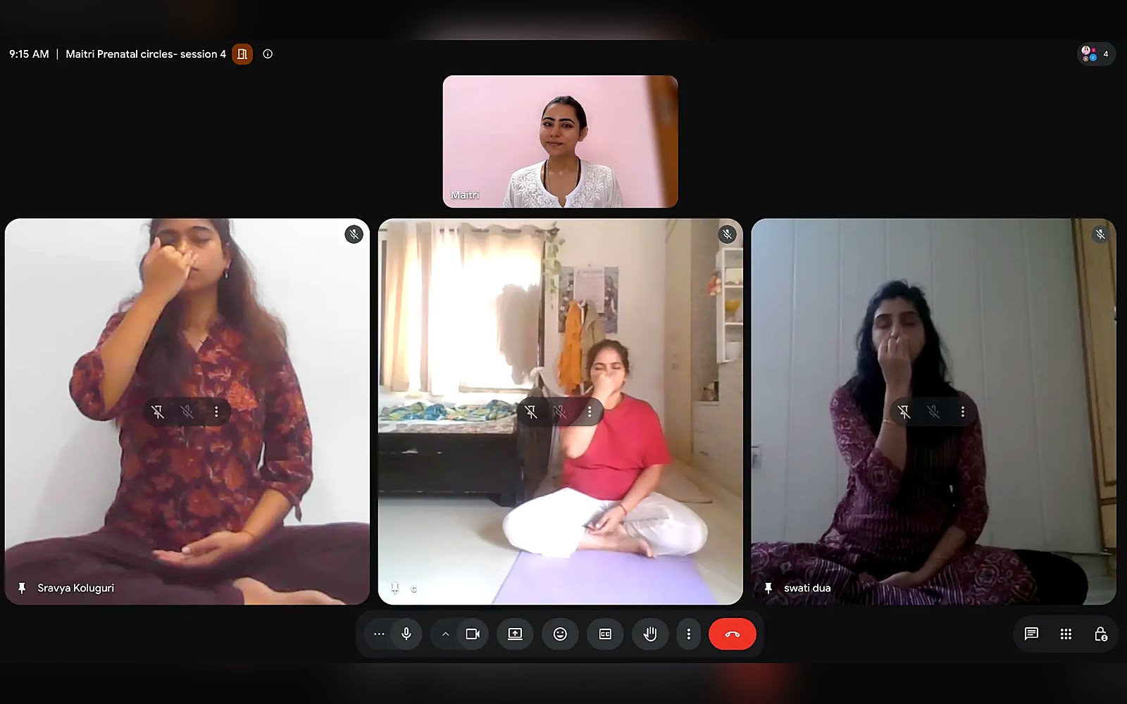 Guided pranayama practice